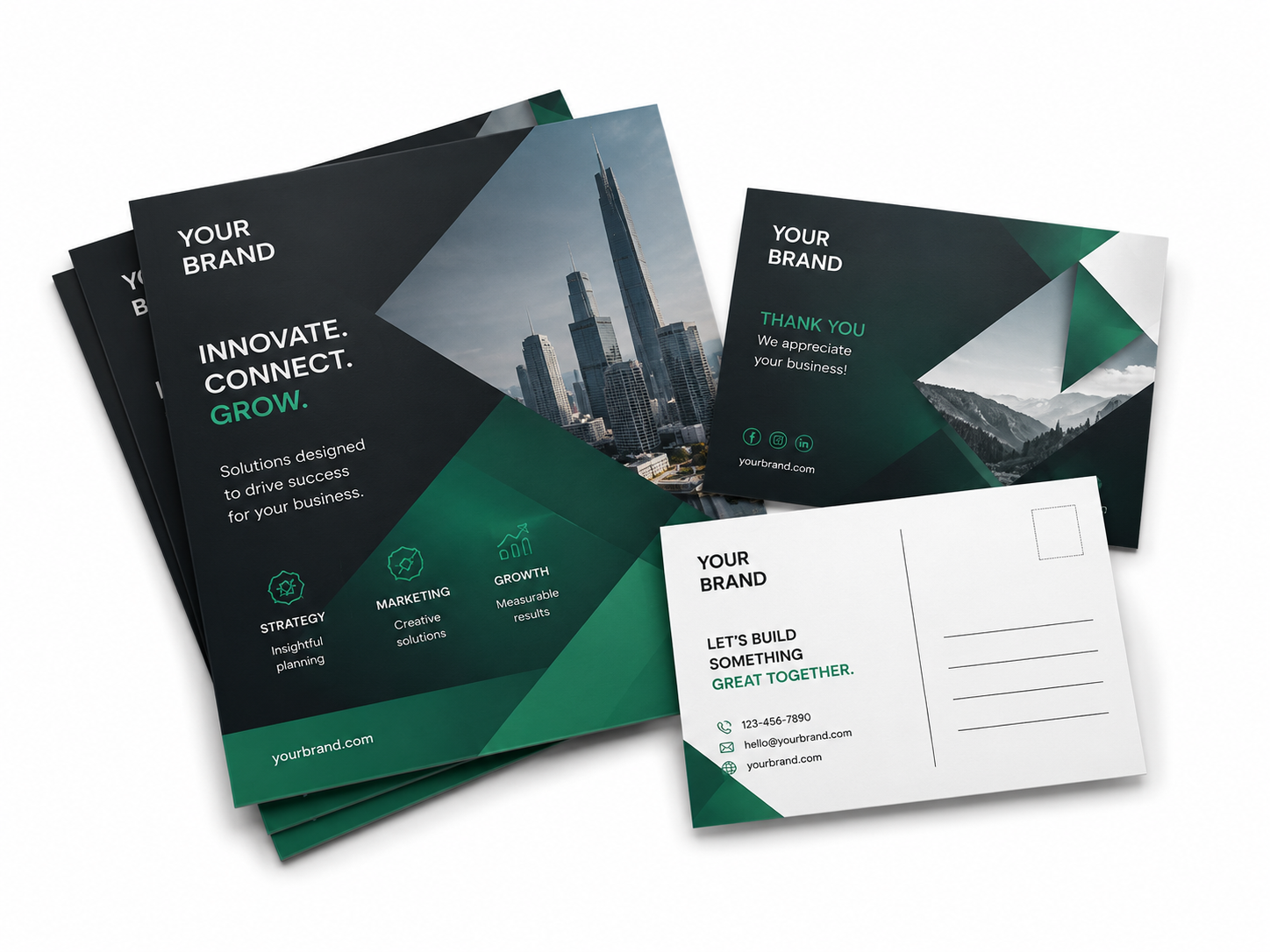 Flyers and postcards