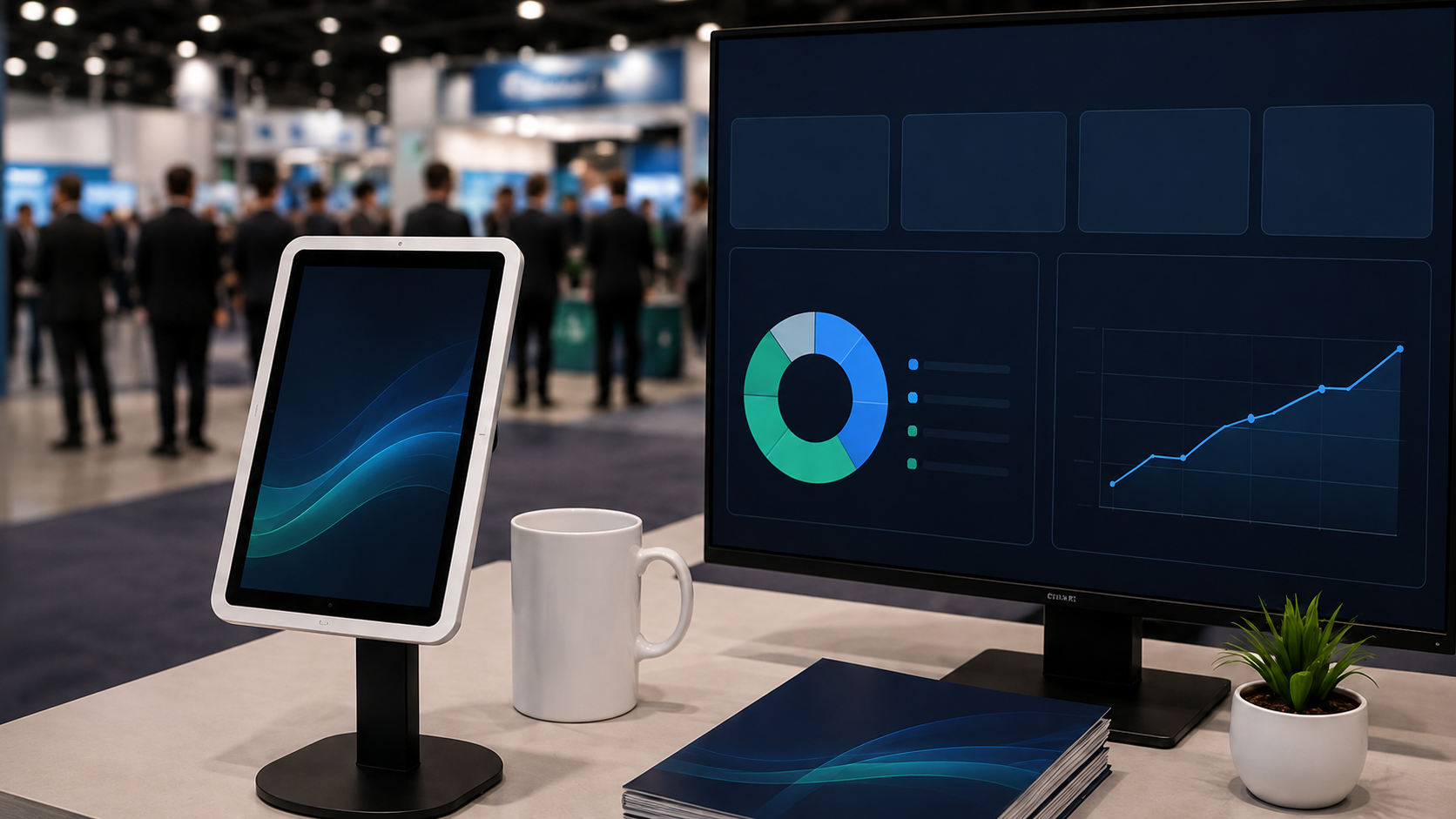 Trade show lead dashboard and badge scanner
