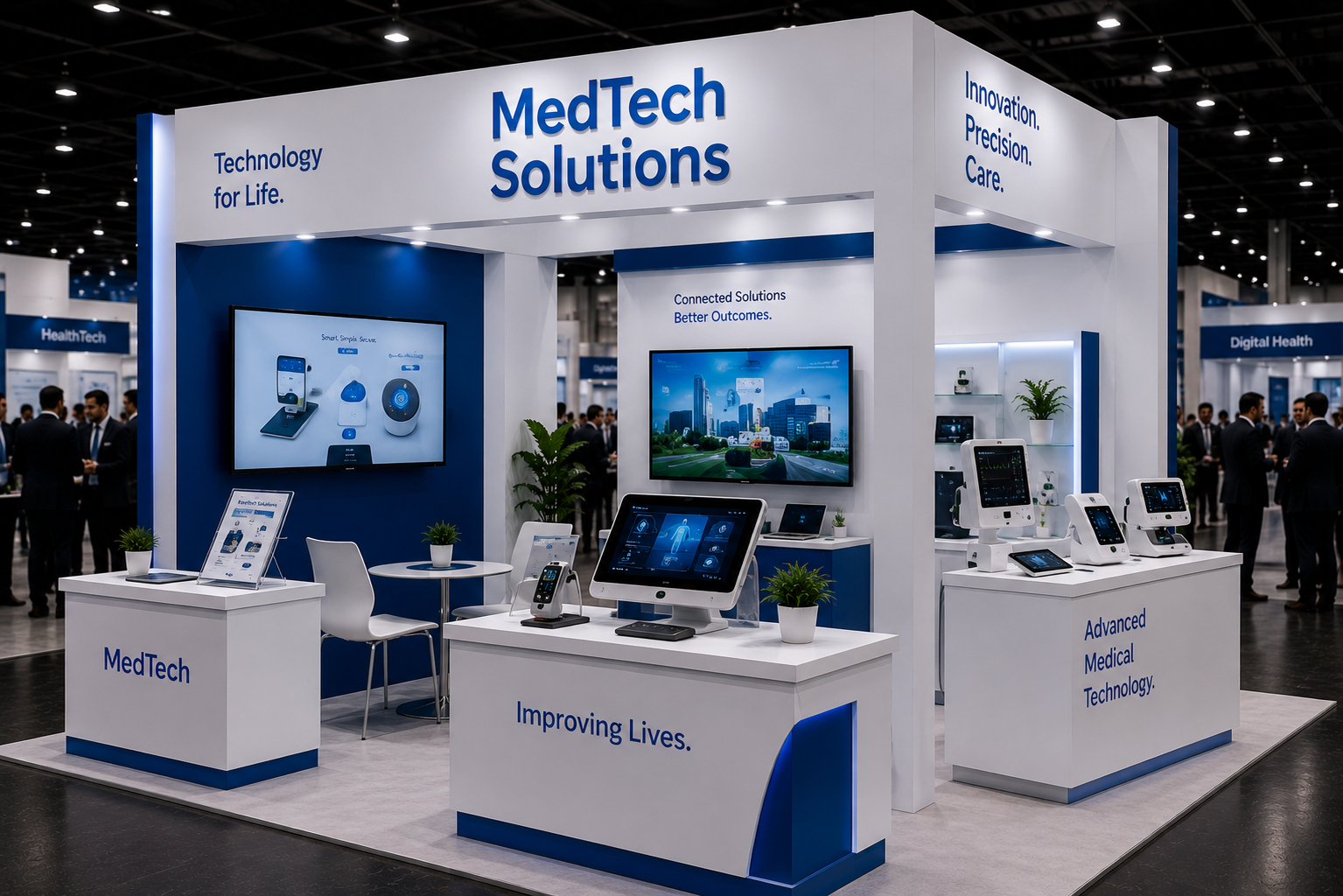 Technology trade show booth