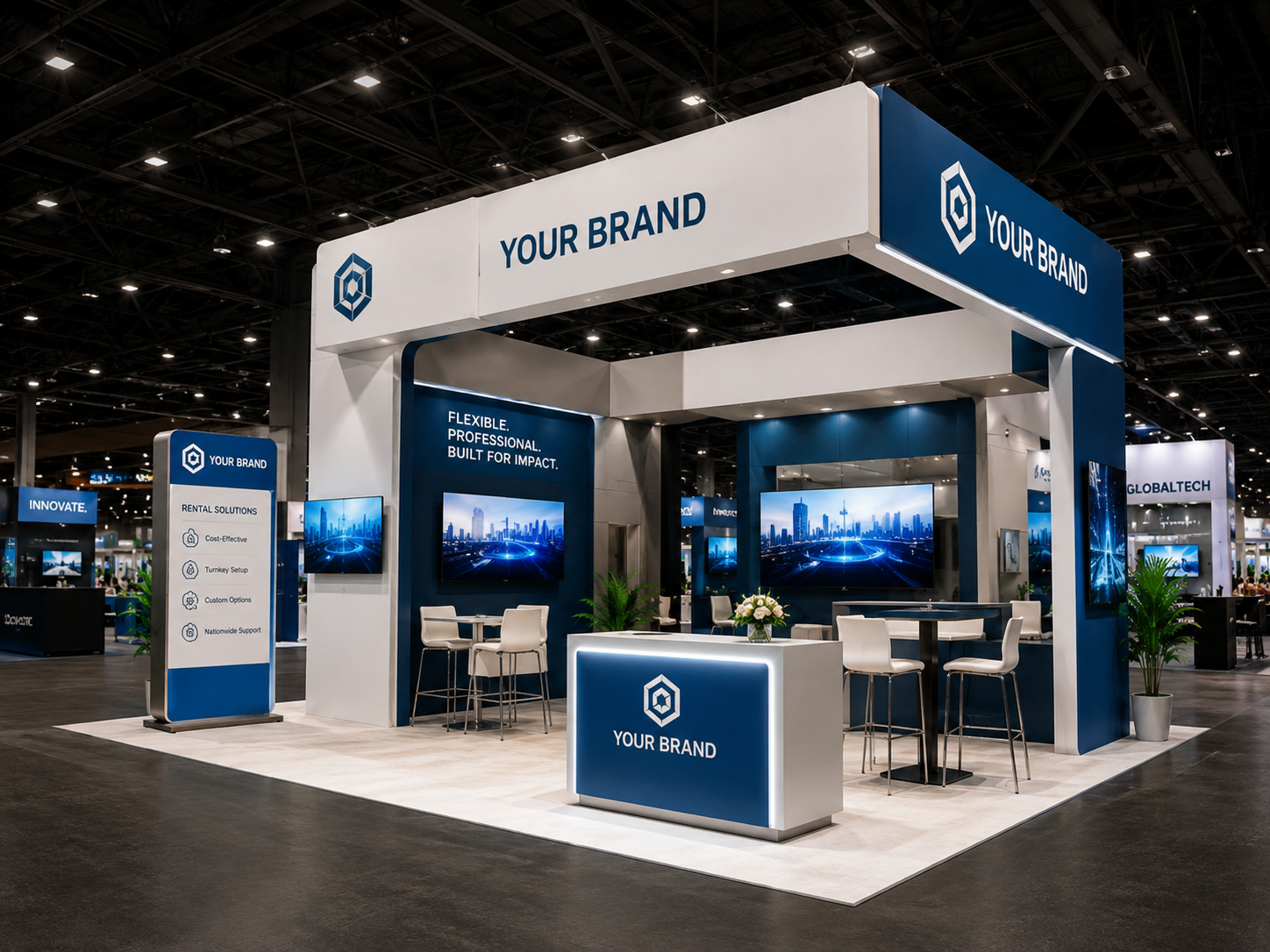 Rental exhibition booth