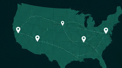 USA market reach map
